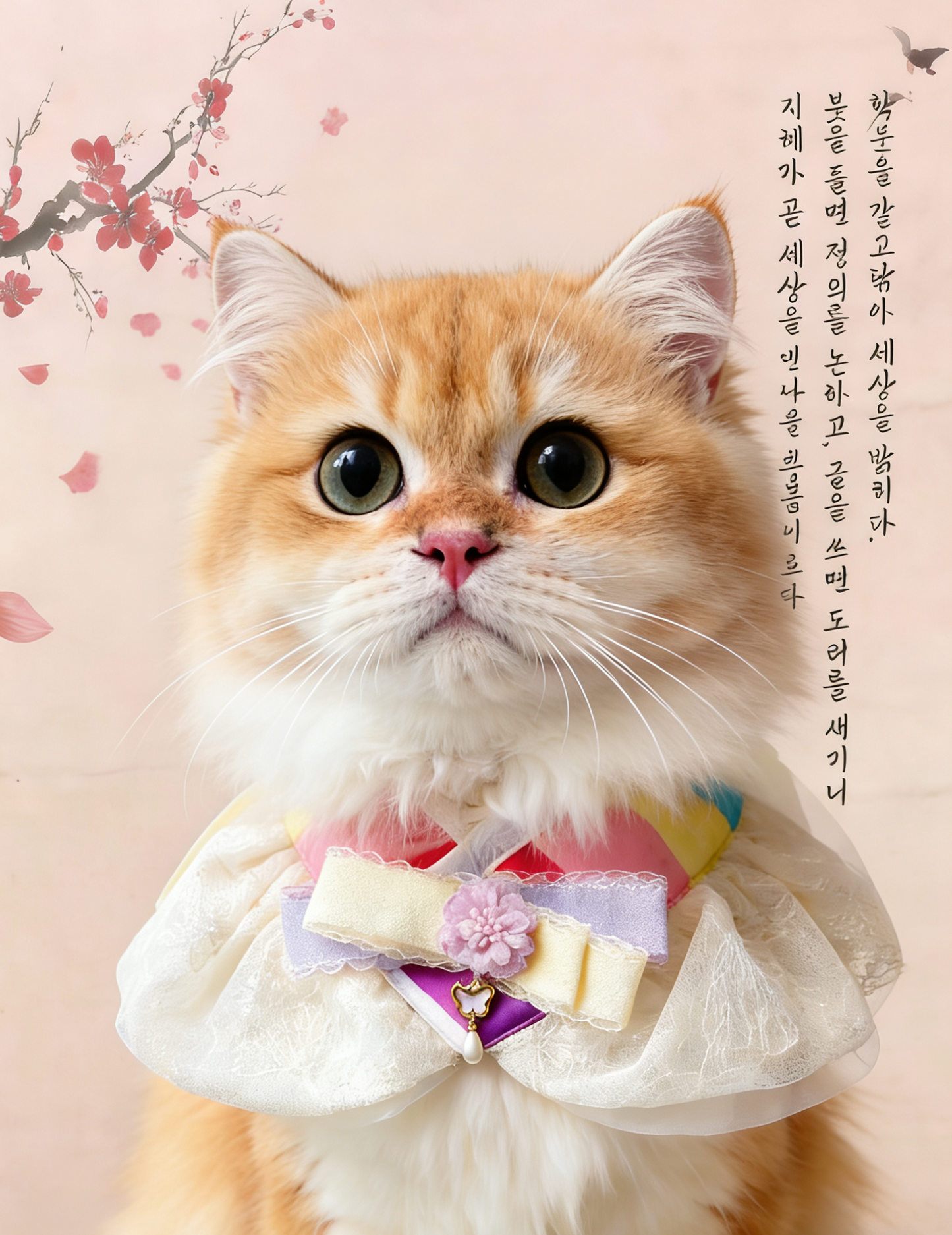 Hanbok Pearlveil Scarf 韓彩珠紗領巾