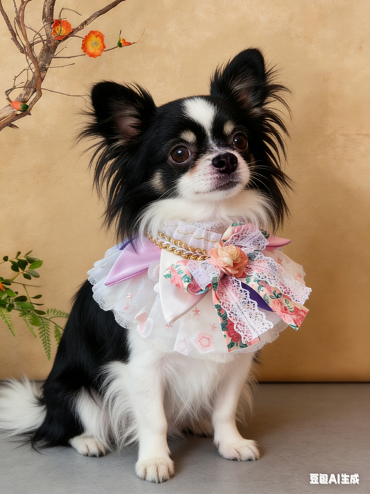 Pink FloraFairy SilkBow Cape 花仙紗蝶粉紅小仙子圍巾