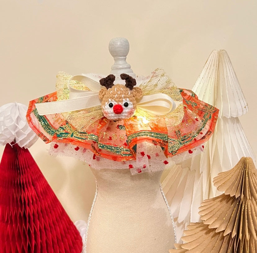 Wish you Merry Christmas Reindeer Scarf (with Flashing Light) 聖誕鹿閃燈圍巾