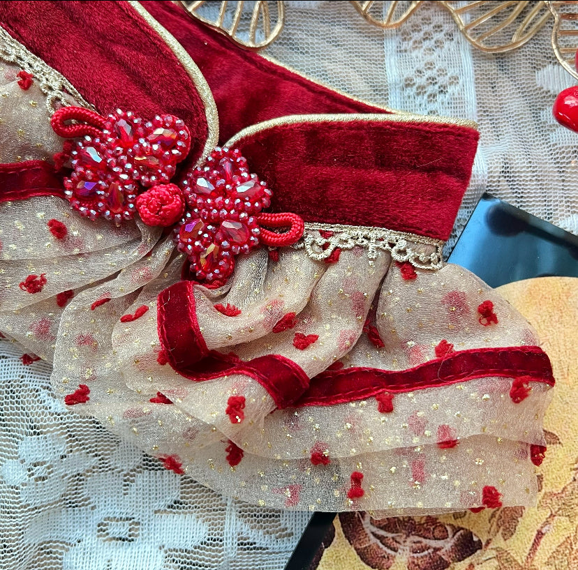 Golden Thread Flower Love Fur Shawl (Pink) 金線花之戀毛毛披肩(粉紅色)