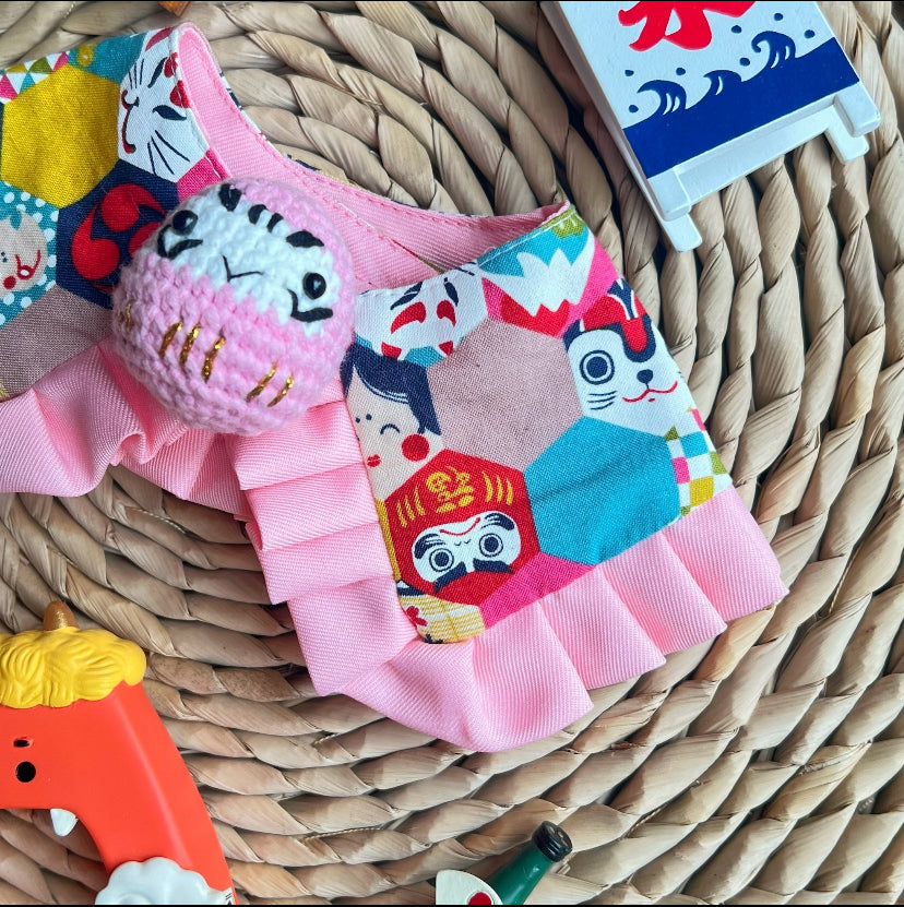 Wafu Dharma Scarf (Pink) 和風達摩圍巾(粉紅色)