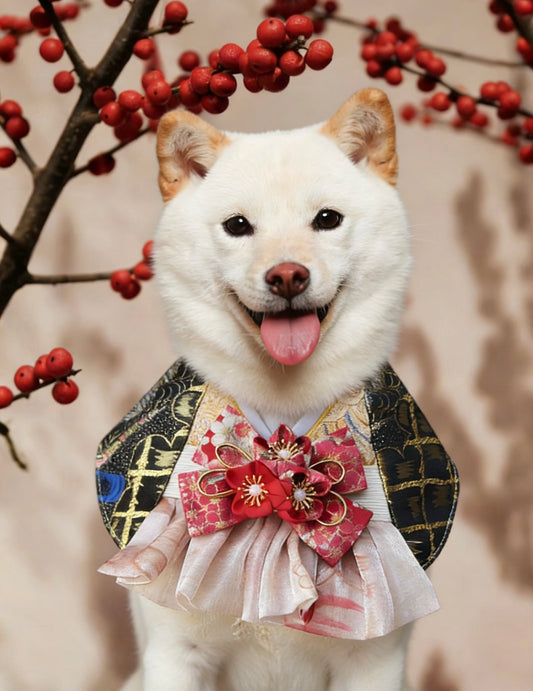 Sakura Snow Princess Kimono Scarf product image 2 | GutsDogCom