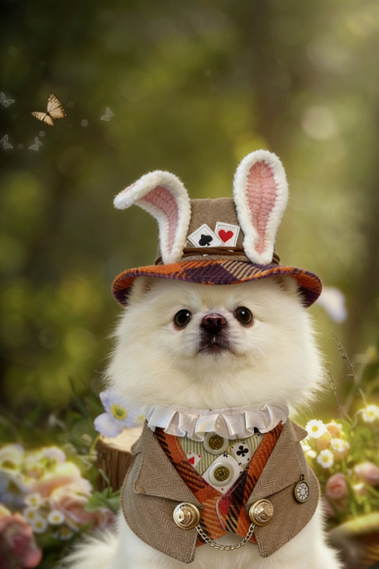 Mr Rabbit Clock Suit Pet Scarf product image 2 | GutsDogCom
