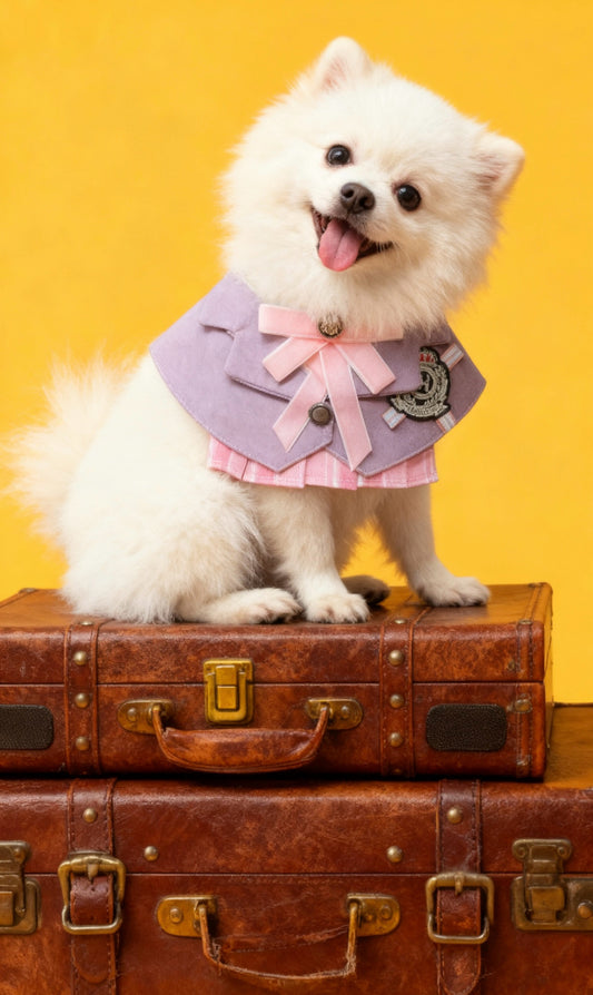 GDC0973 限定粉紫-哈利波特校園女裝圍巾