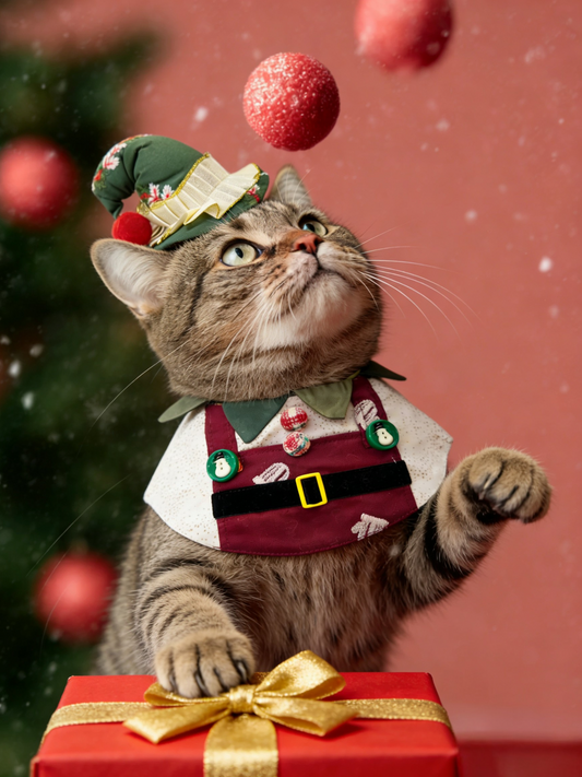 Christmas Elf Pet Scarf product image 2 | GutsDogCom