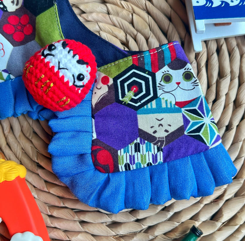 Wafu Dharma Scarf (Blue) 和風達摩圍巾(藍色)