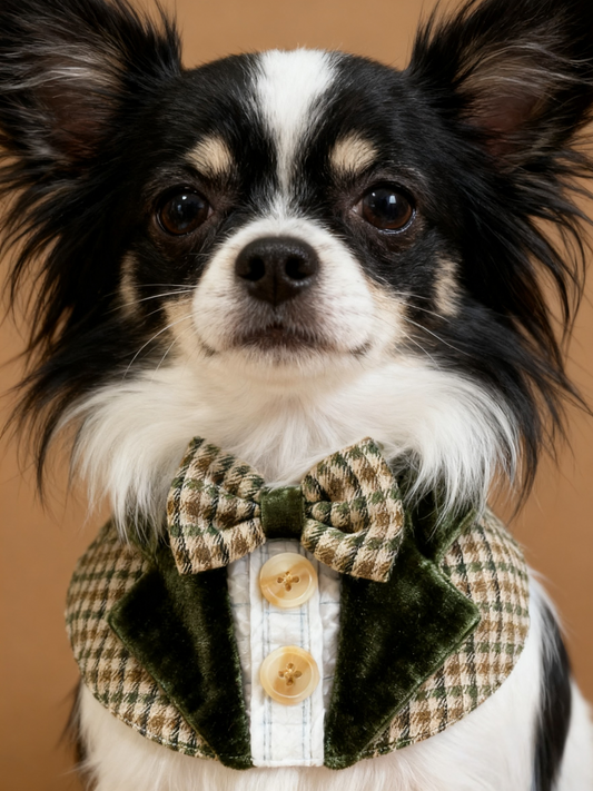 Vintage British Suit Scarf (Green) product image 2 | GutsDogCom