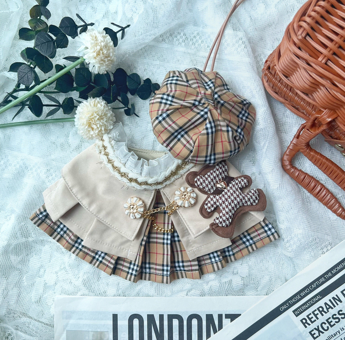 Classic Plaid Women Coat Scarf 經典卡其格女裝圍巾