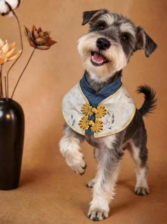 Violet Blue Lucky Crane Spring Scarf product image 2 | GutsDogCom