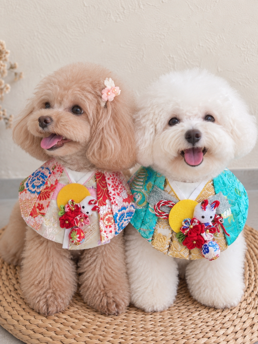 Tsukimi Bunny Kimono Scarf