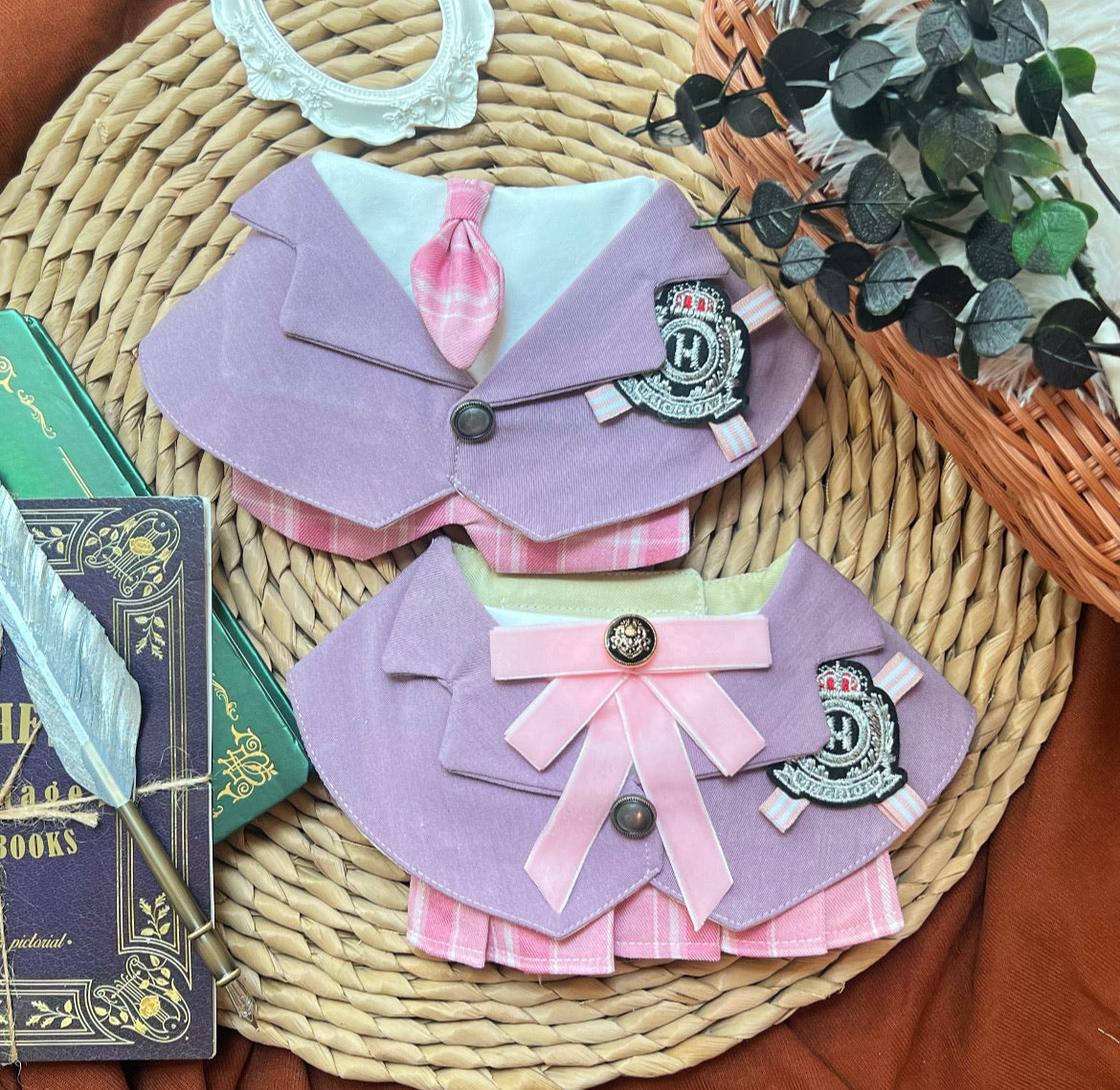 GDC0973 限定粉紫-哈利波特校園女裝圍巾