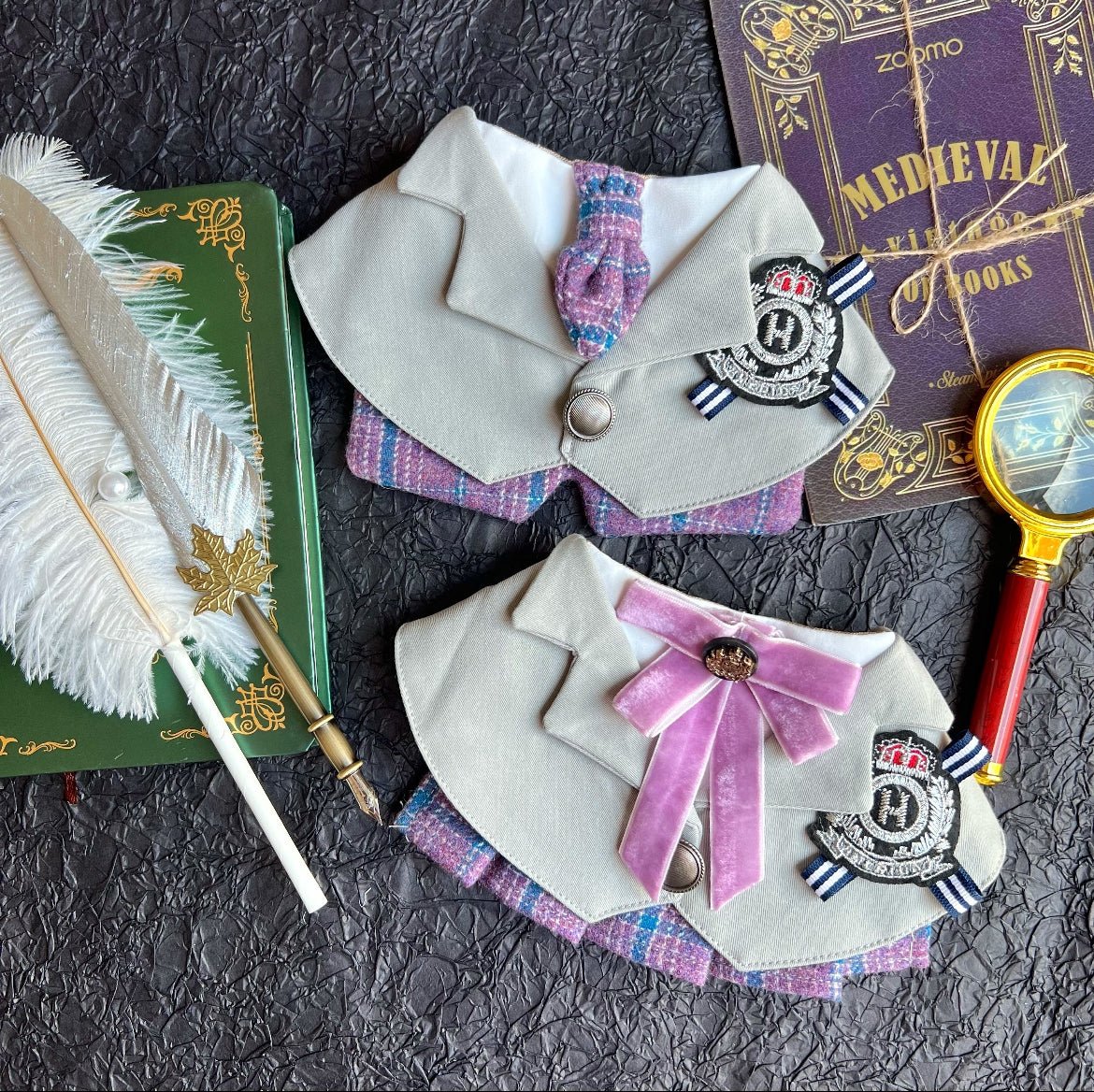 Harry Potter Campus Men's Scarf (Violet Blue) 哈利波特校園男裝圍巾 (紫藍格)