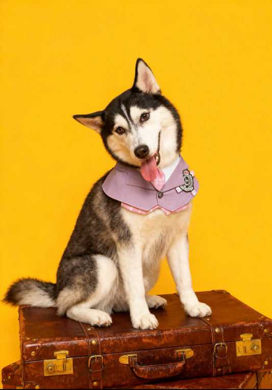 GDC0972 限定粉紫-哈利波特校園男裝圍巾