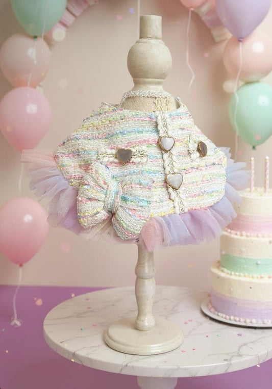 Macaron Birthday Queen Pet Scarf product image 2 | GutsDogCom