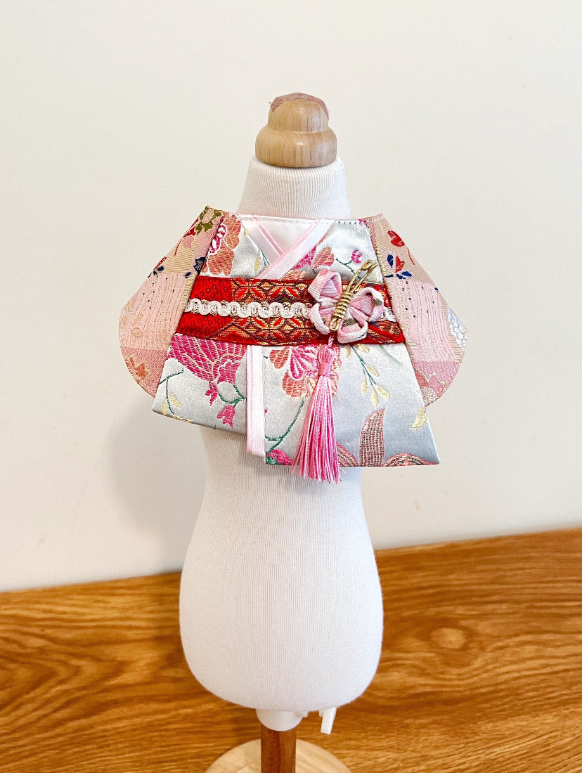 GDC0540 淑女蝴蝶和服圍巾(粉紅色)