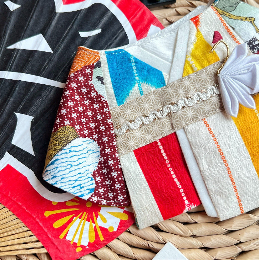 GDC0537 幸運鶴和服圍巾(竹節布)