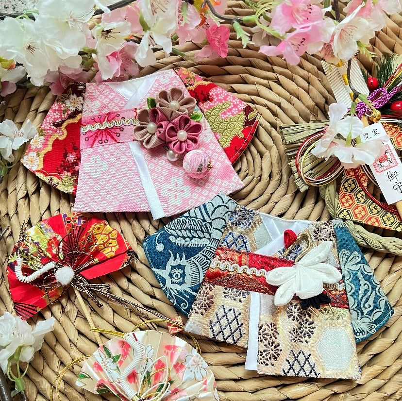 GDC0518 幸運鶴和服圍巾