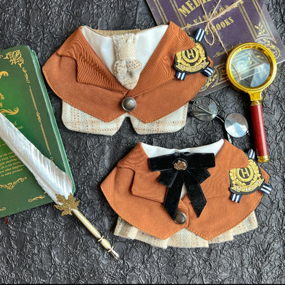 Harry Potter Campus Men's Scarf (Milk Tea) 哈利波特校園男裝圍巾（奶茶色格）