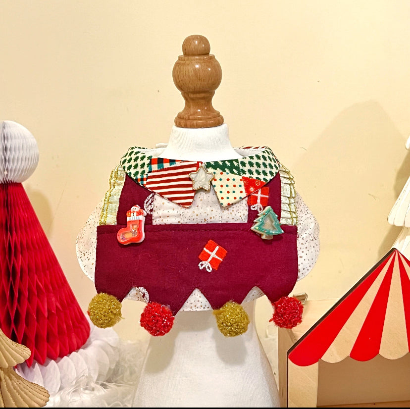 GDC0466 繽紛聖誕小丑圍巾