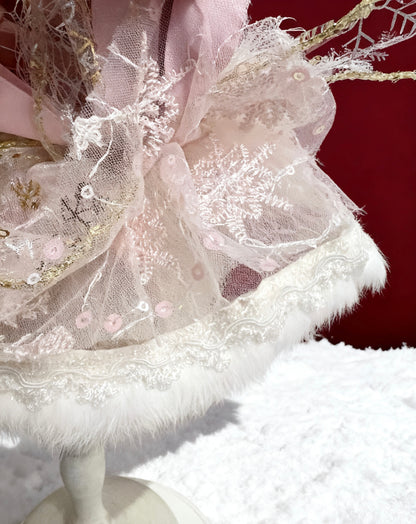 GDC1020 冰雪粉紅色圍巾