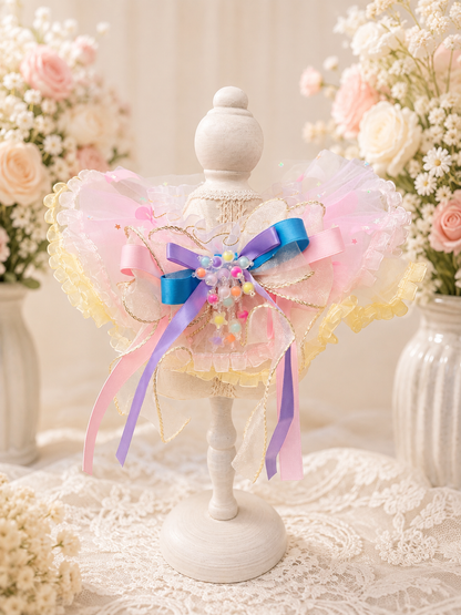 Fairy-inspired pet cape with flashing-light detail | GutsDogCom