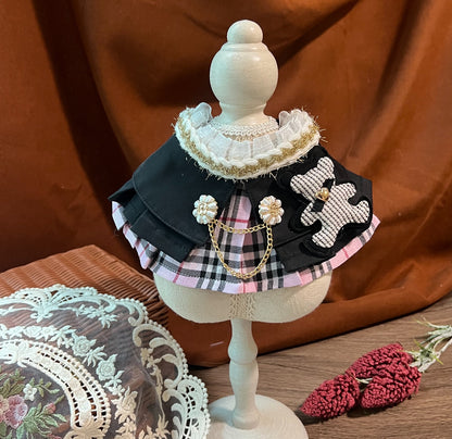 GDC0905 優雅粉紅格女款圍巾