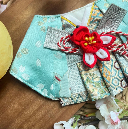 Lucky Goldfish with Jade Rabbit Kimono Scarf 祭典月兔伴金魚和服圍巾