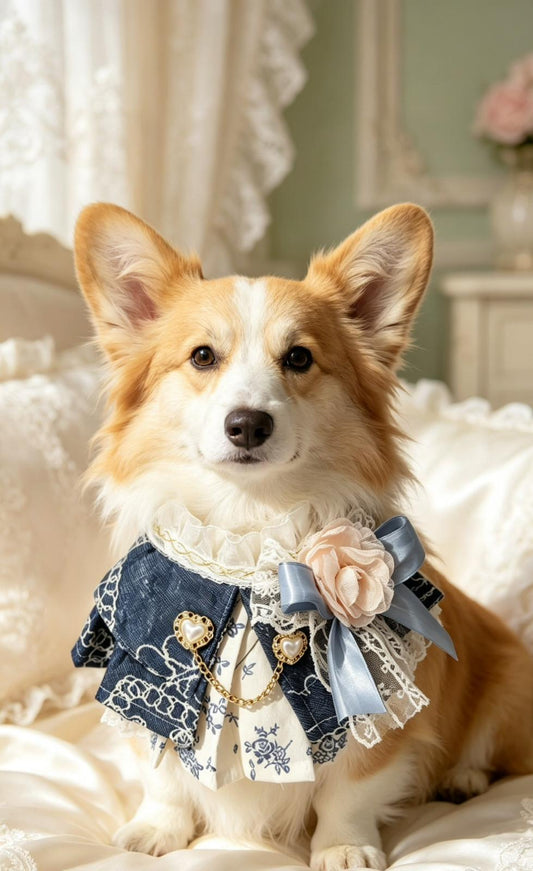Versailles Denim Lady Scarf 凡爾賽丹寧女裝領巾