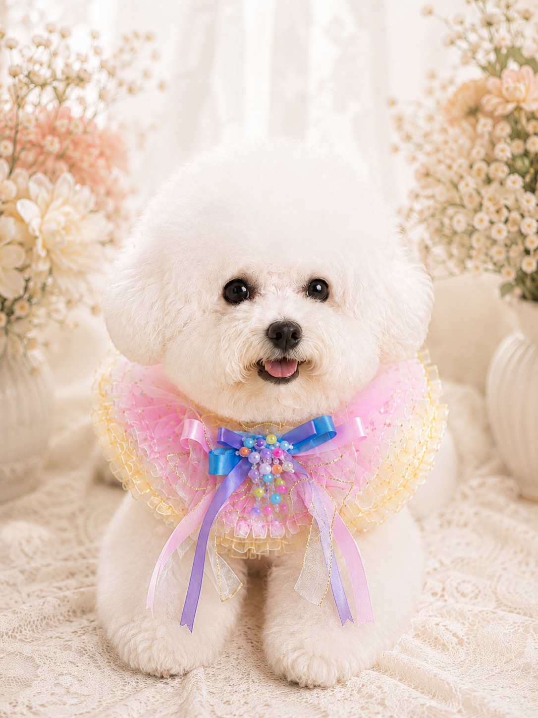 Starry moon-inspired pet cape for cats and dogs | GutsDogCom
