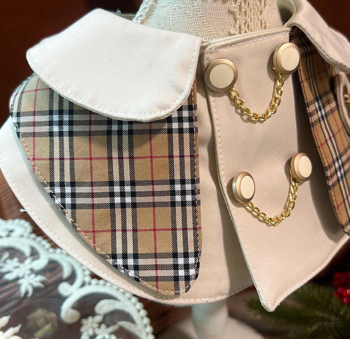 Classic Plaid Coat Scarf 經典卡其格乾濕褸圍巾