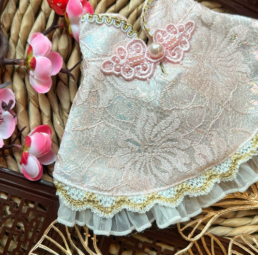 GDC0752 櫻花毛毛披肩（紅色）