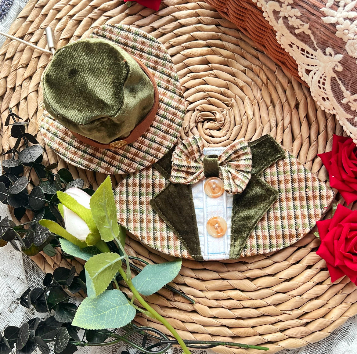 Vintage British Suit Scarf (Red)復古英倫西裝圍巾（紅色）