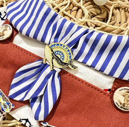 Blue Stripes Sailor Scraft 藍間紋水手領巾