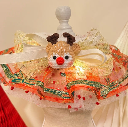 Wish you Merry Christmas Reindeer Scarf (with Flashing Light) 鹿閃燈圍巾