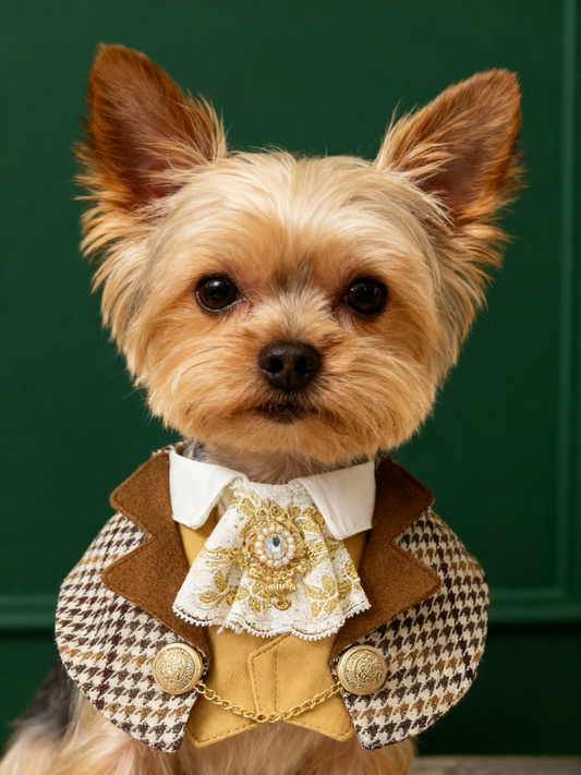 GDC0962 皇室復古啡格紳士圍巾