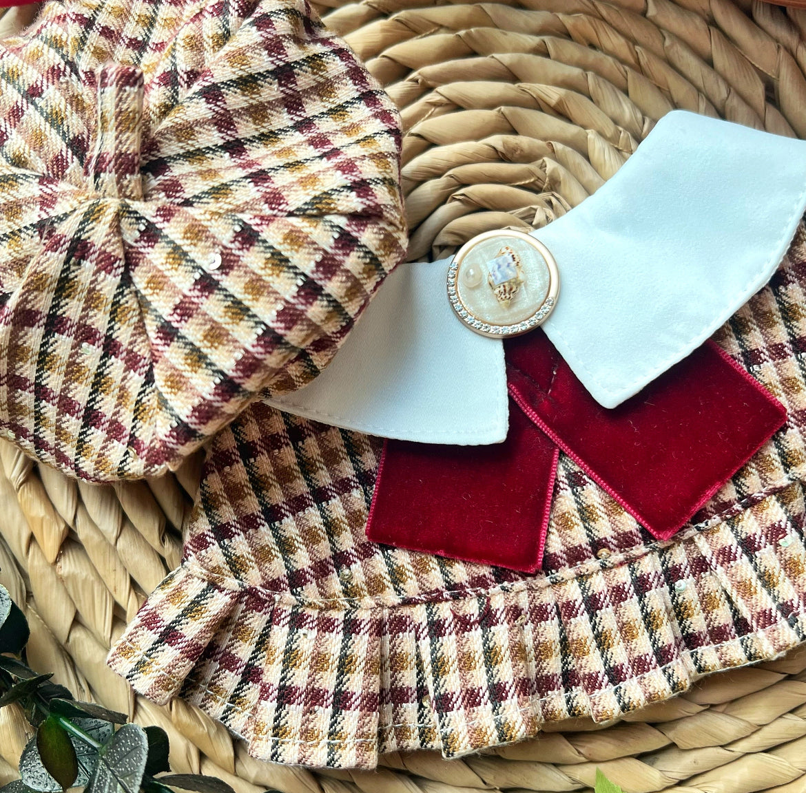 Women Vintage British Scarf (Red) 復古英倫女裝圍巾（紅色）