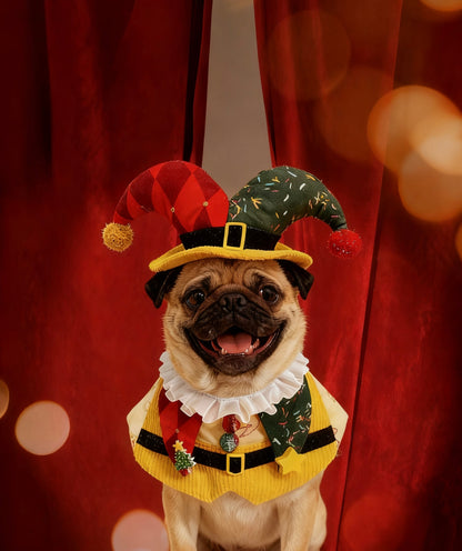 Christmas Joyous Clown Scarf 聖誕歡樂小丑圍巾