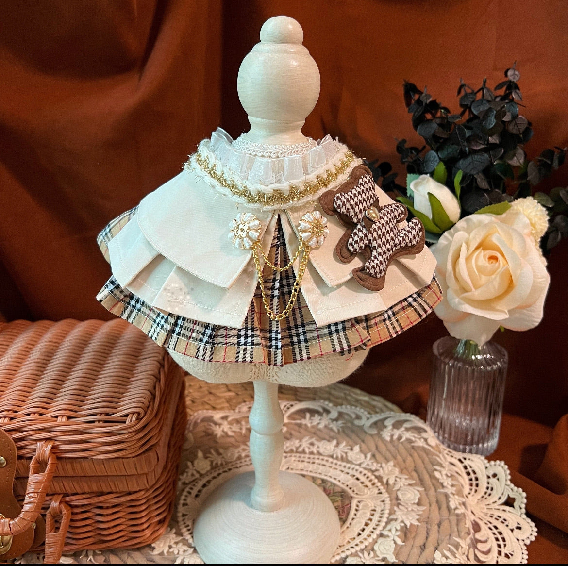 Classic Plaid Women Coat Scarf 經典卡其格女裝圍巾