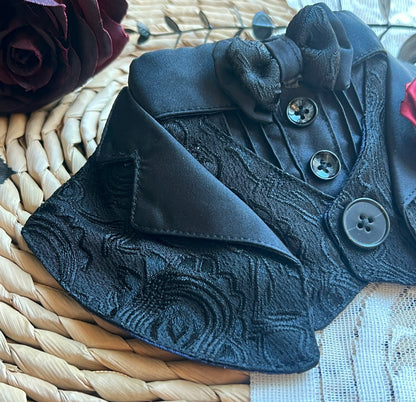 Classical Black Attire Scarf 古典婚禮禮服圍巾（黑色）