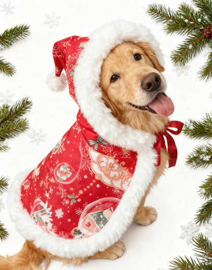 GDC1021 聖誕球毛毛斗篷