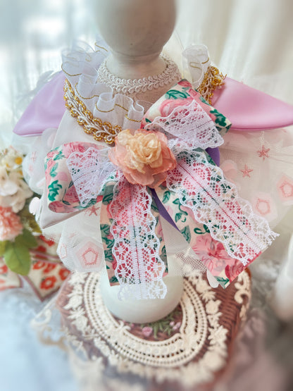 Pink FloraFairy SilkBow Cape 花仙紗蝶粉紅小仙子圍巾