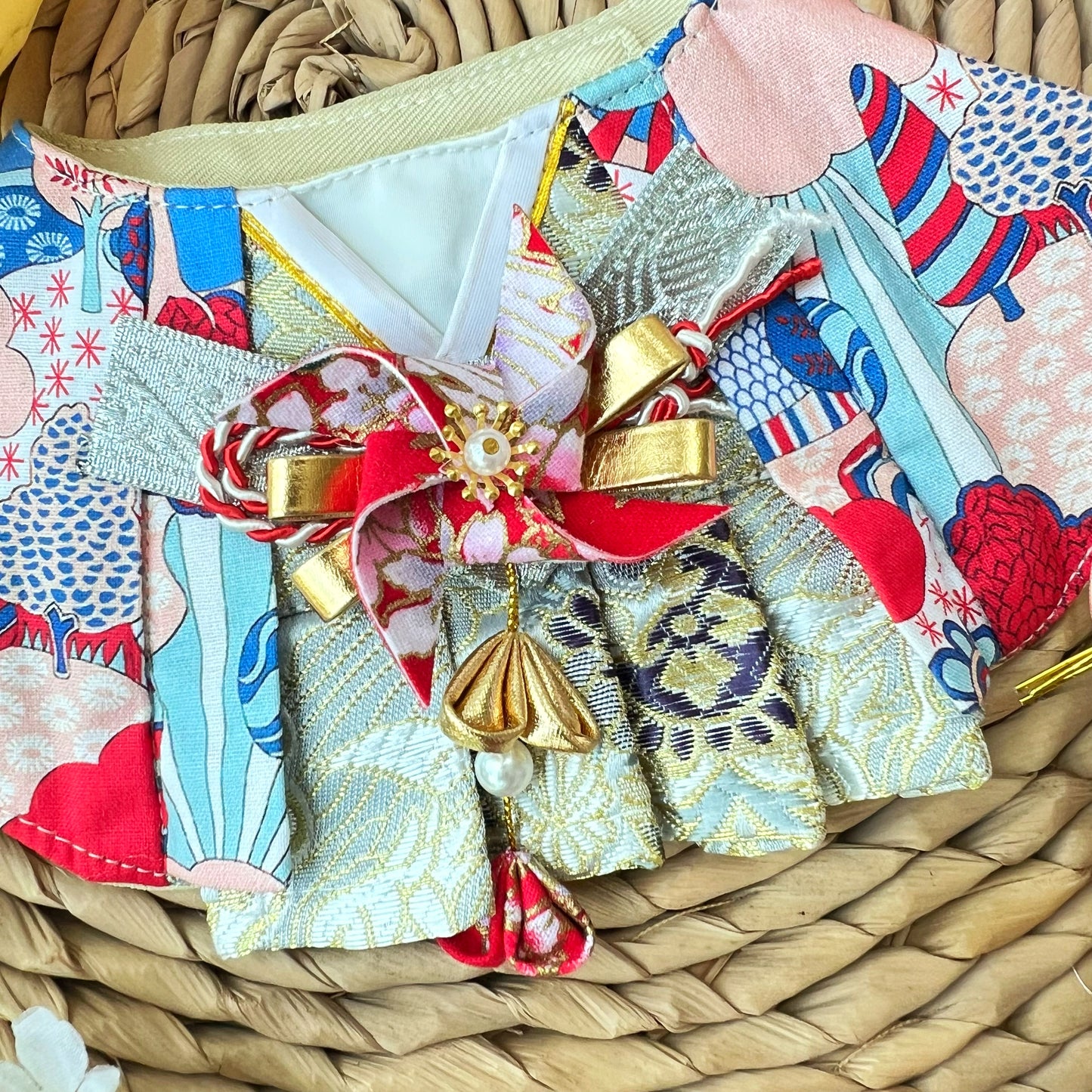Samurai Windmill Kimono Scarf 日式風車武士領巾（補貨中，預計5/25發貨）