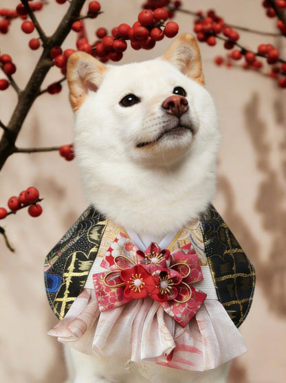 櫻吹雪姬和服圍巾