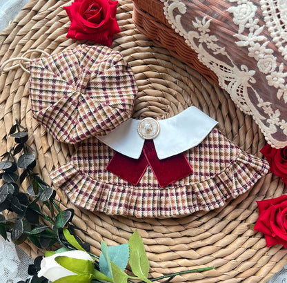 Women Vintage British Scarf (Red) 復古英倫女裝圍巾（紅色）