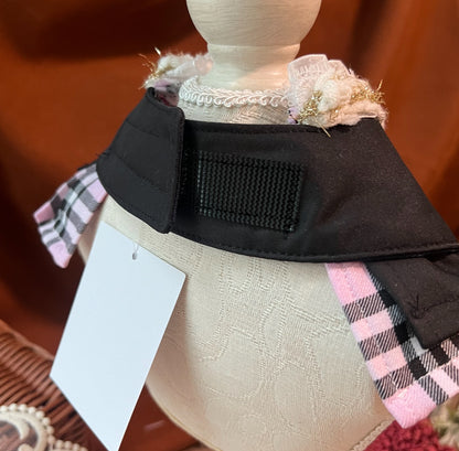 GDC0905 優雅粉紅格女款圍巾