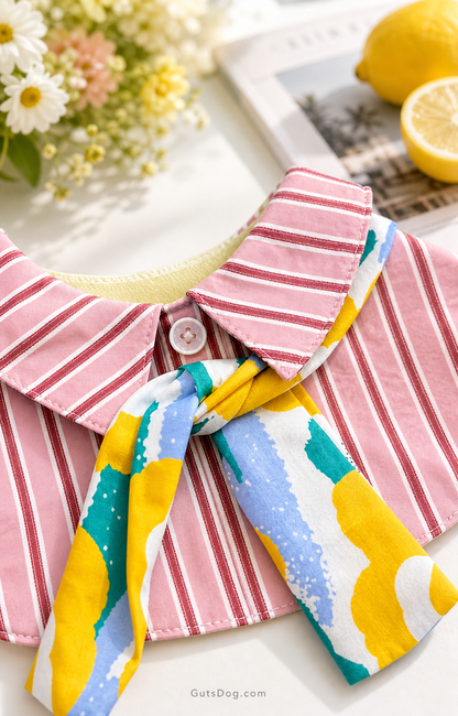 盛夏間條恤衫-男款 Sunny Stripe Shirt Collar Scarf – Boy