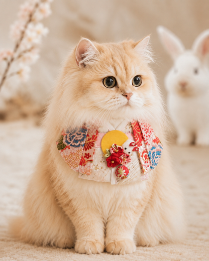 Tsukimi Bunny Kimono Scarf
