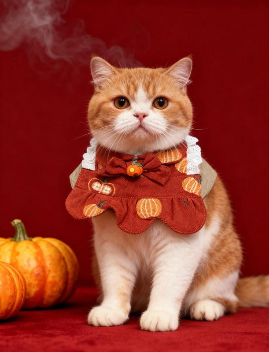 Forest Pumpkin Bubble Pet Skirt - Orange