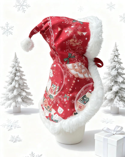 GDC1021 聖誕球毛毛斗篷