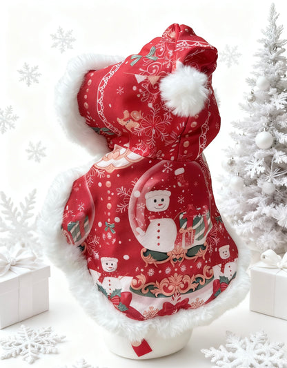 GDC1021 聖誕球毛毛斗篷